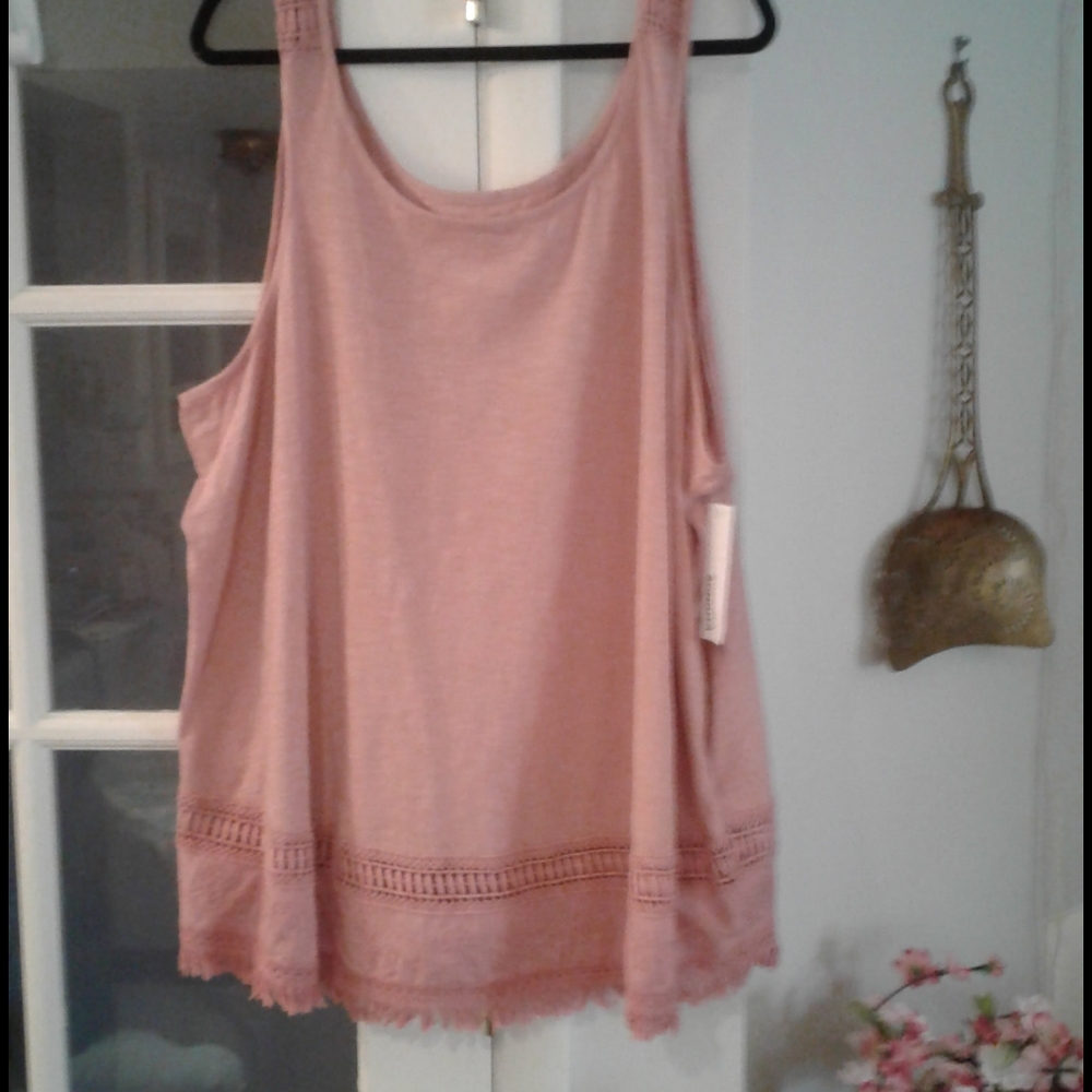 Pretty Peach Sleeveless Tunic